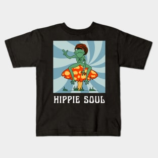 Hippie Retro Frog Kids T-Shirt